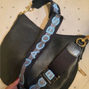 Marc Jacobs Black and Blue Shoulder Bag
